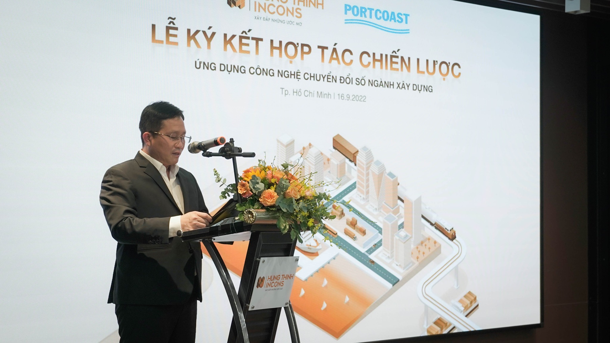Portcoast sign an MOU with Hung Thinh Incons Joint Stock Company