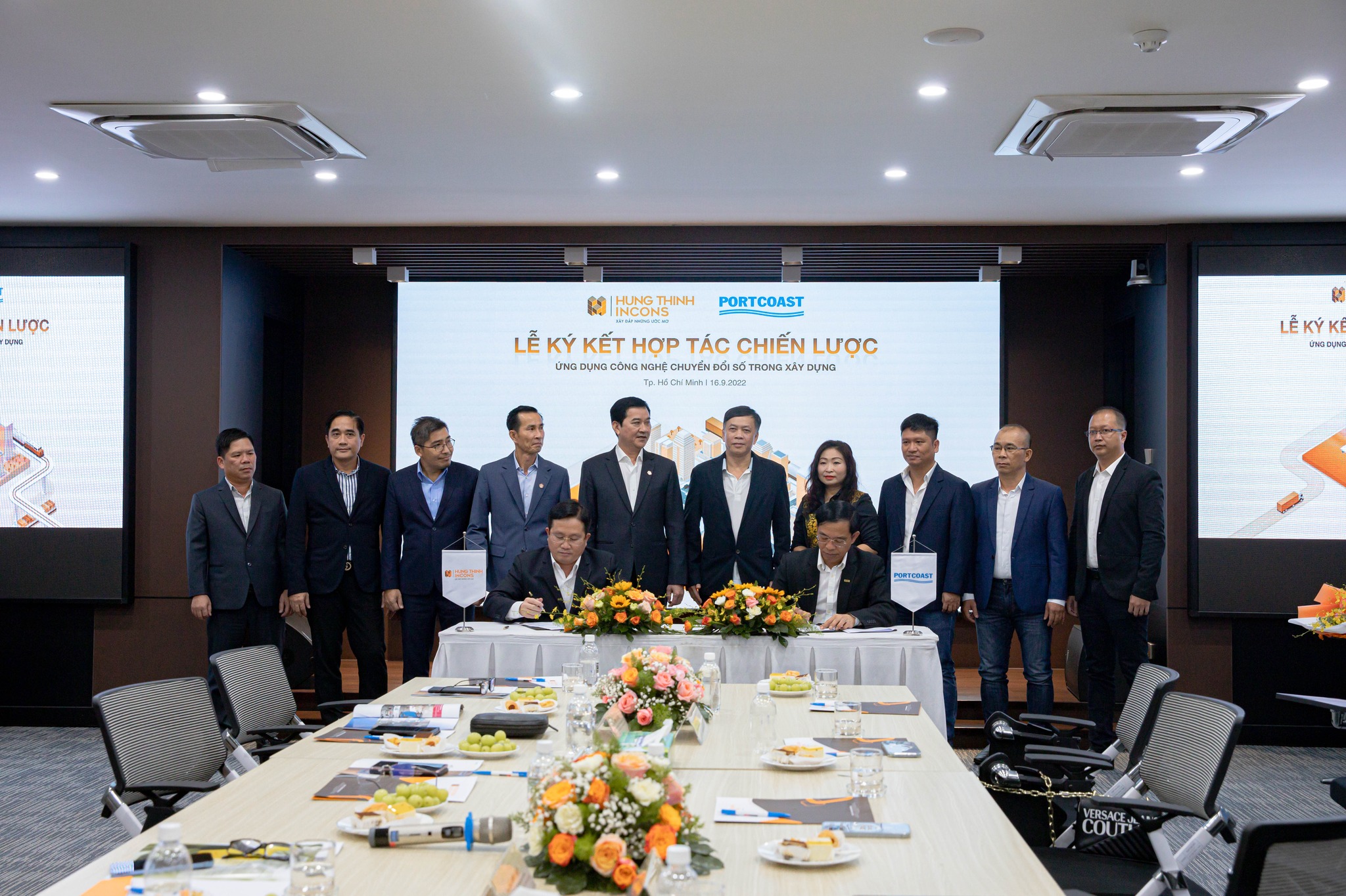 Portcoast sign an MOU with Hung Thinh Incons Joint Stock Company